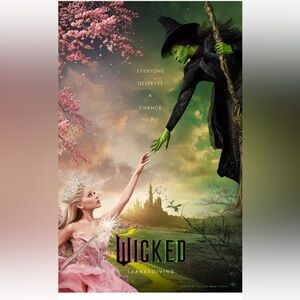 2024 Wicked Movie Poster 11X17 Ariana Grande Cynthia Erivo Land Of Oz New!